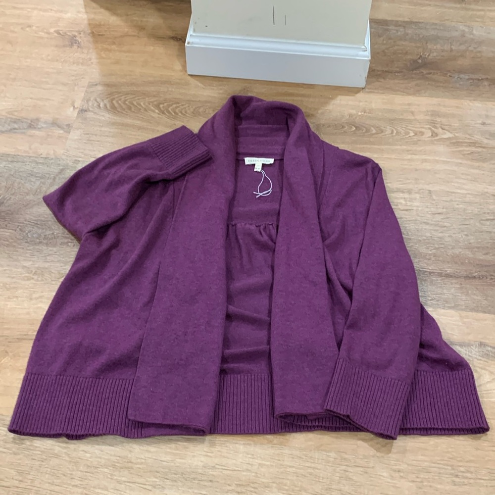 Eileen Fisher Like New Organic Cotton Cardigan Sweater. XS